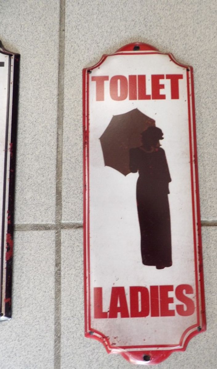 Toilet "gents - Ladies" Metalen Platen. image 6