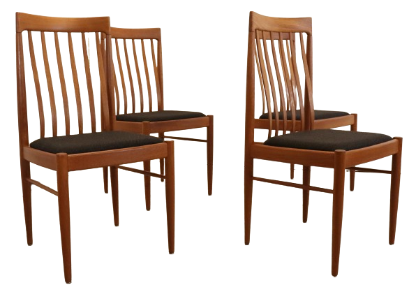 Set 4 Bramin Eetkamerstoelen Stoelen Gestoffeerd Vintage 'halgarde' image 4