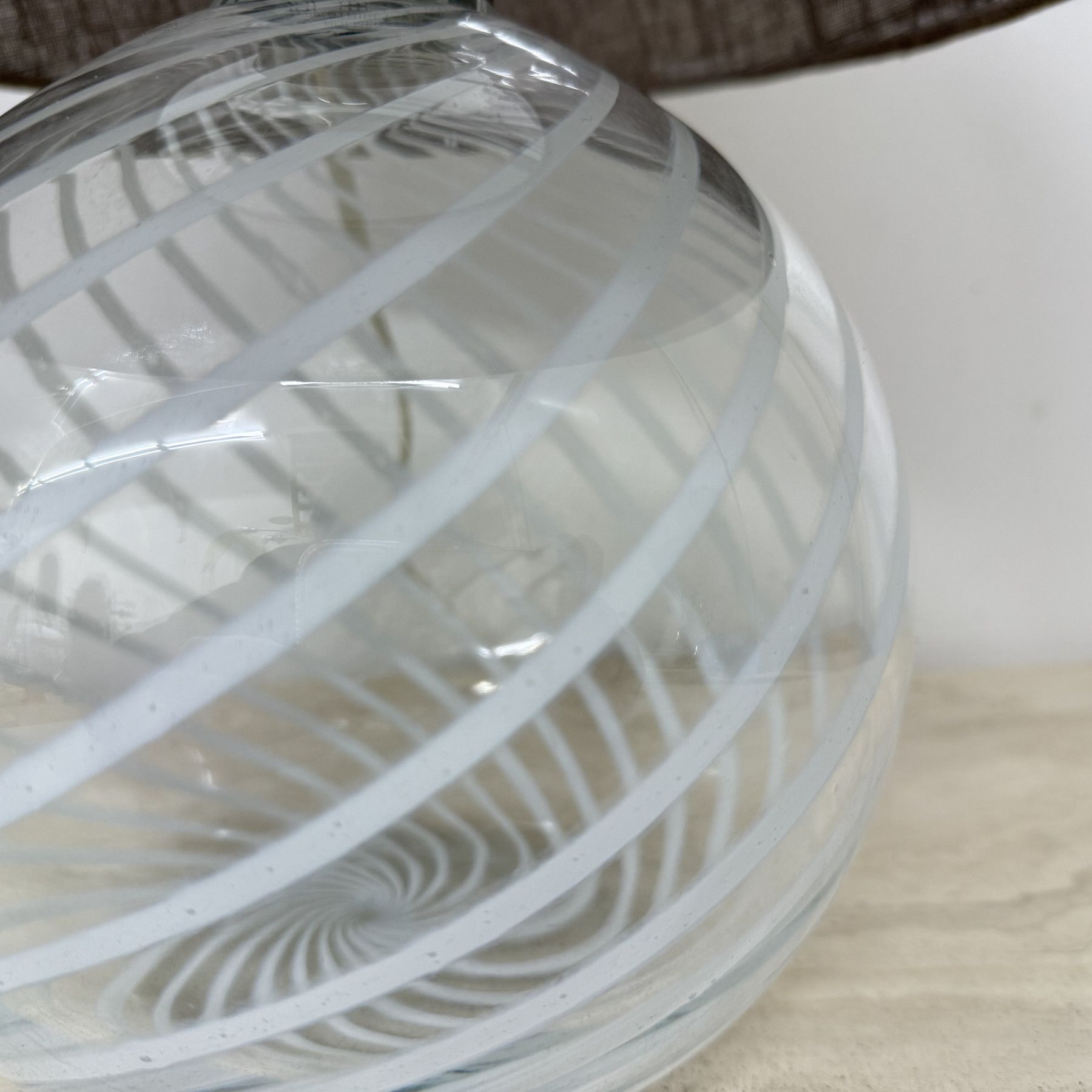 Mid-century Design Holmegaard Swirl Lamp , 1970s Denmark image 7
