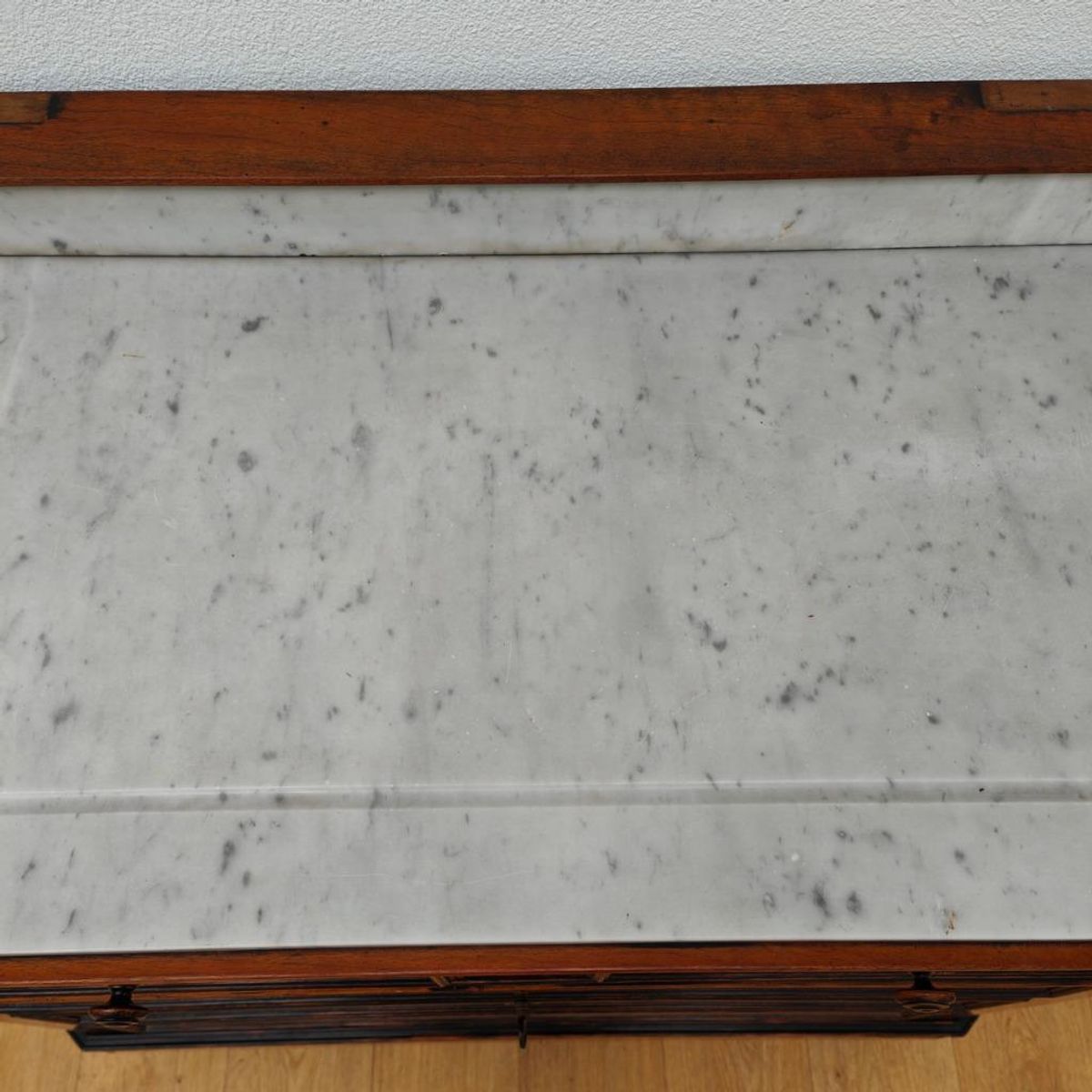 Vintage Frans Dressoir Commode Ladekast Met Marmer Blad 505 image 13