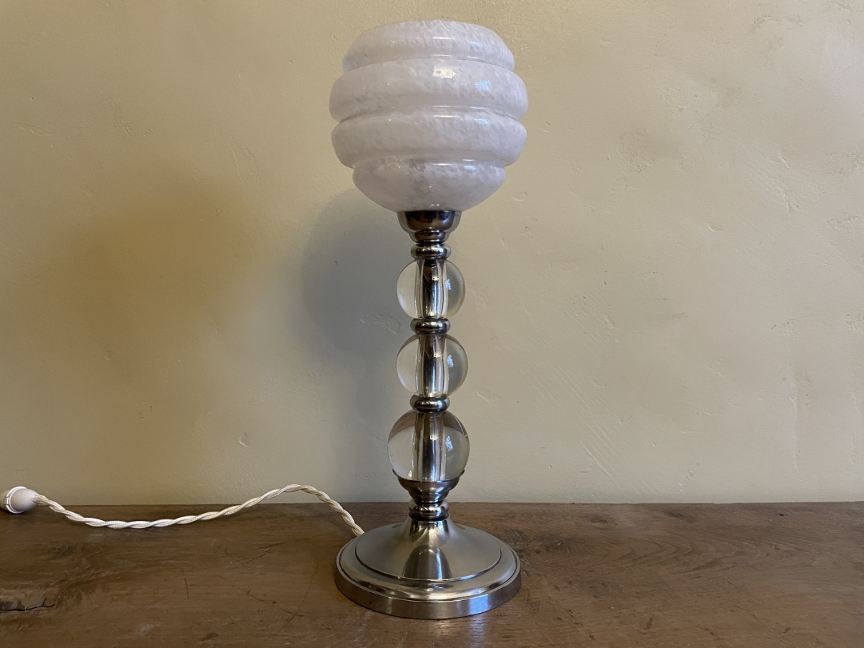 Jaren 30 Jacques Adnet Tafellamp Schemerlamp Frans image 11