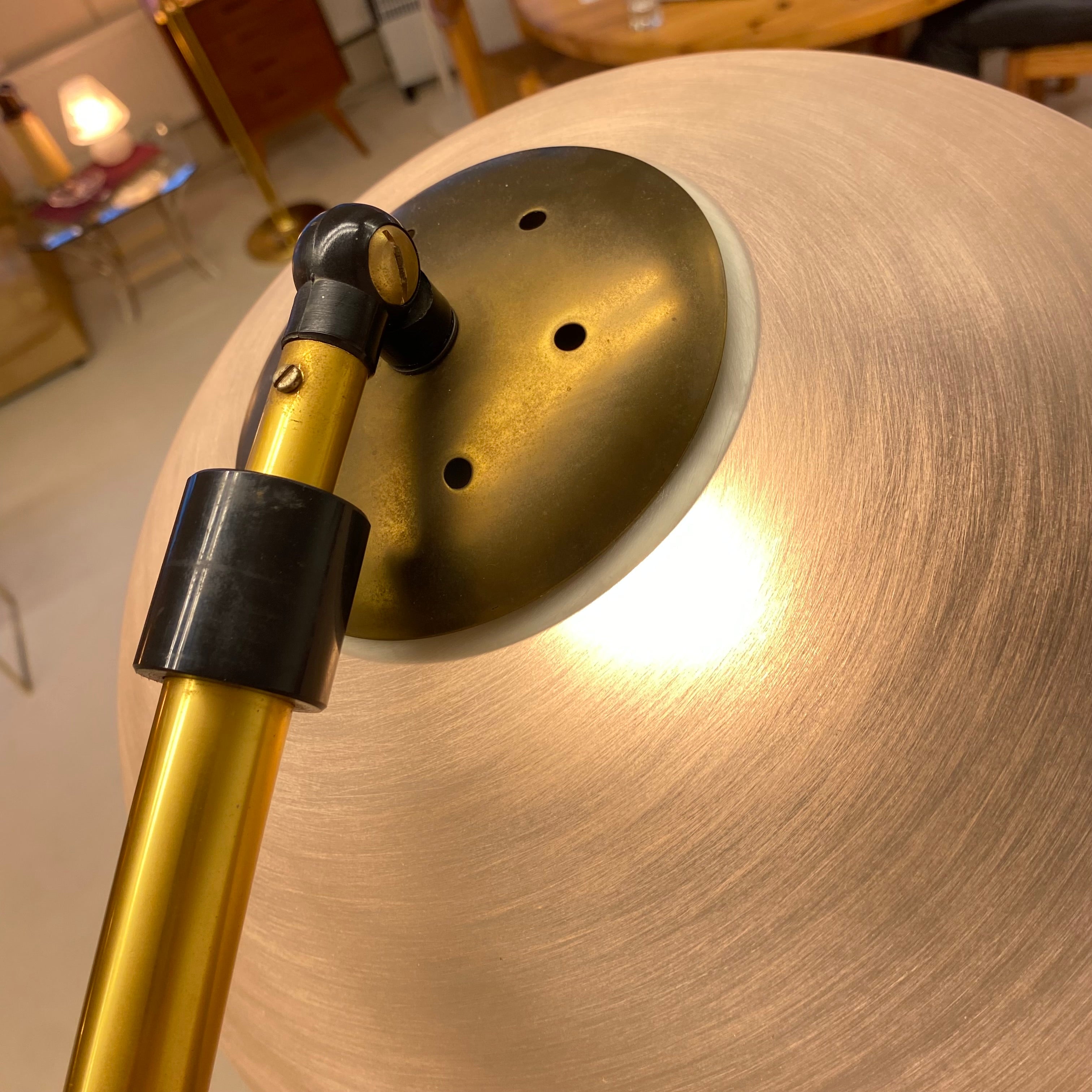 Italian Arc Lamp With Taupe Marble Base image 8