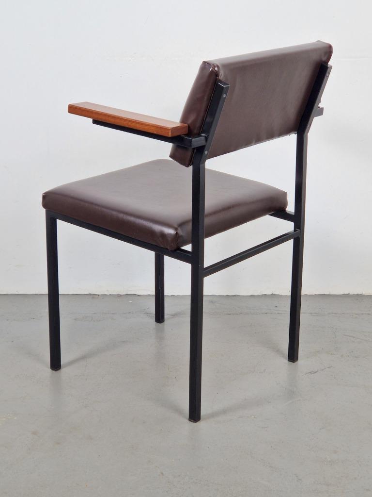 Vintage Stoel Se 21 Spectrum Martin Visser ‘60 Tubular Teak image 7