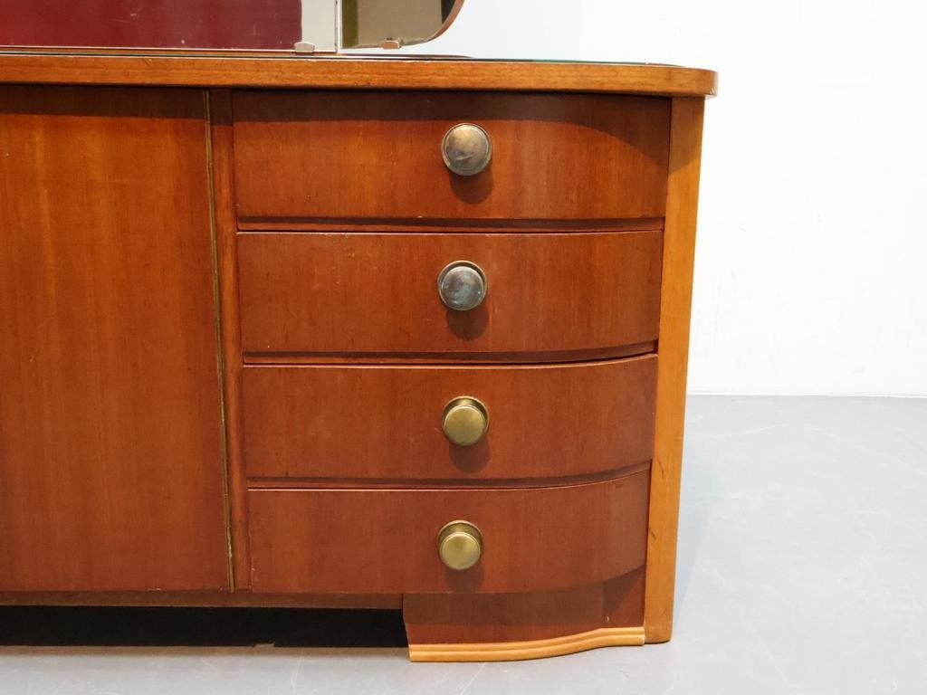 Vintage Kaptafel | Jaren 60 | Drieluik Spiegel image 9