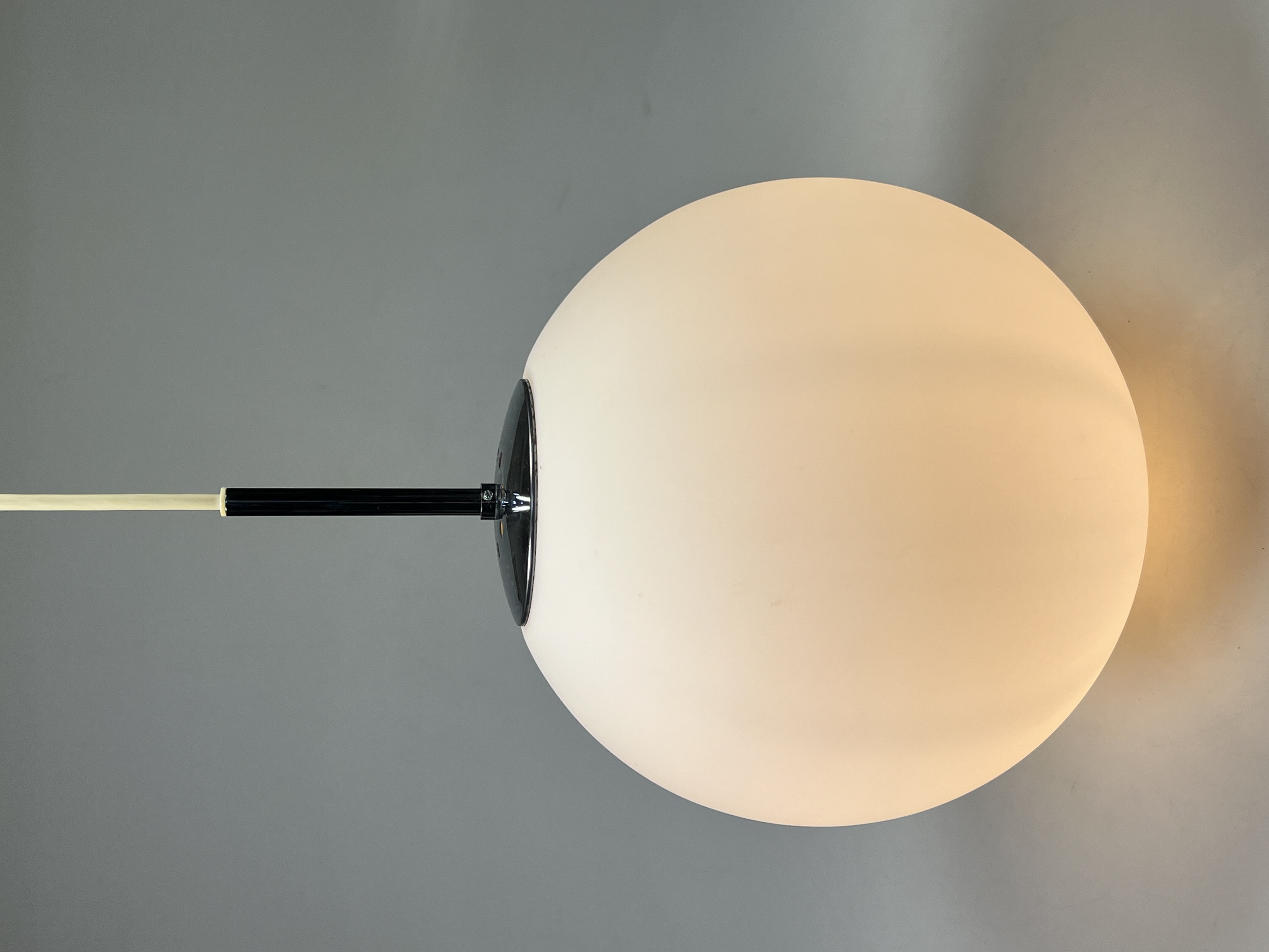 Vintage Glazen Bollamp / Hanglamp, Glashütte Limburg, Duitsland 1960's image 6