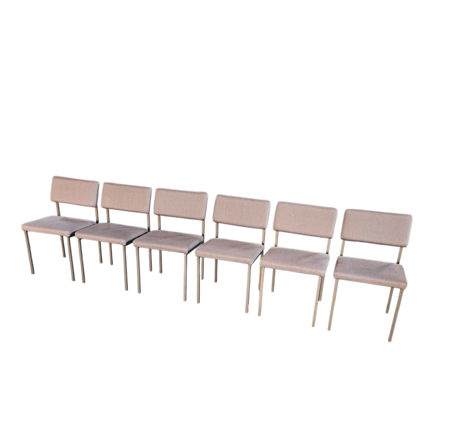 6 X No. 33 Dining Chair By Gijs Van Der Sluis For Van Der Sluis Stalen Meubelen, 1960s image 8