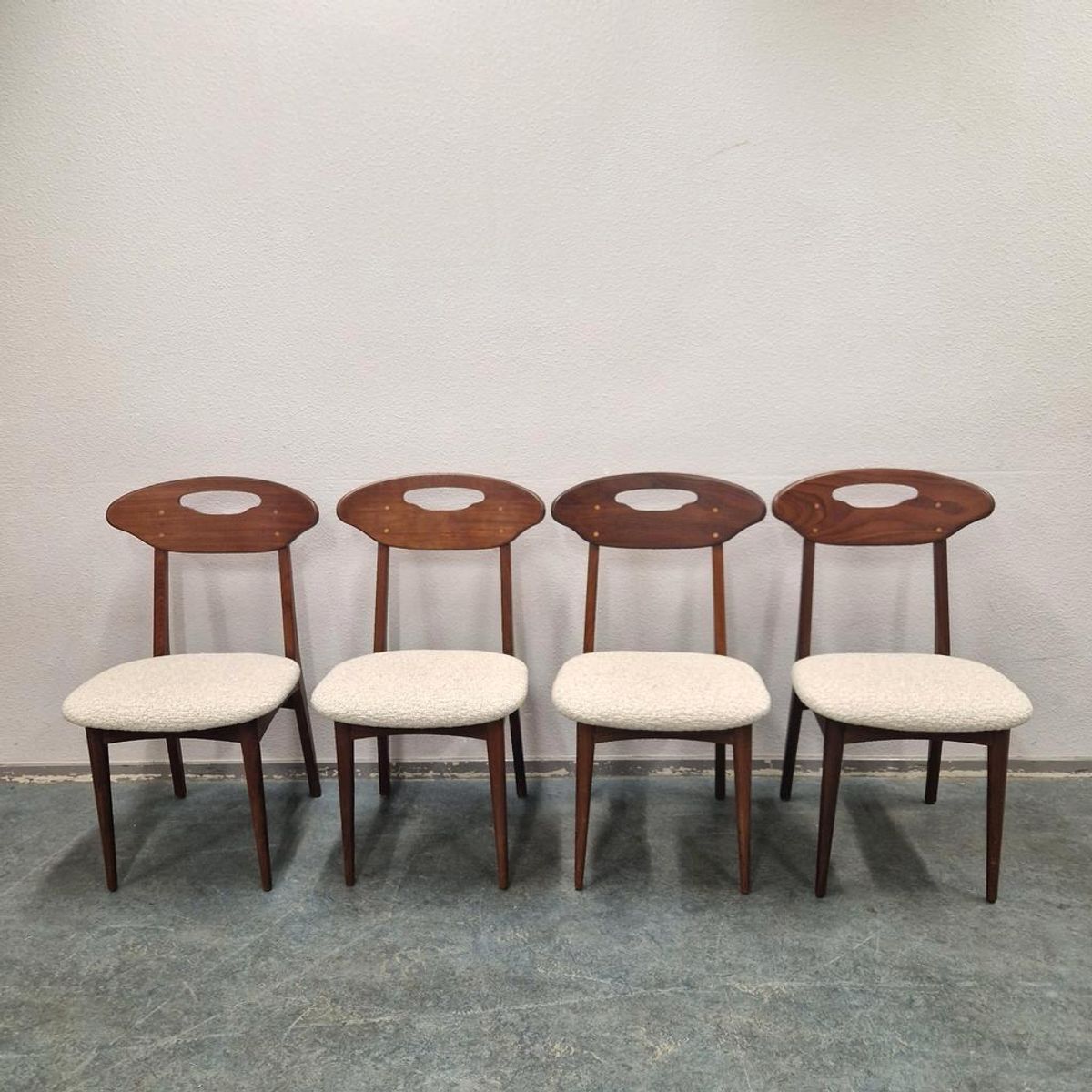 Nieuw Bekleed ! Deense Stoelen Set Van 4 Vintage Stoelen image 10