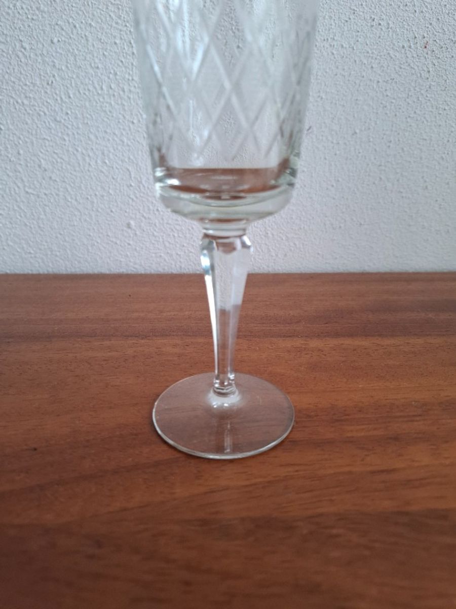 5 Hoge Champagneglazen, Kristallen Flutes, Kristallen Glazen image 6