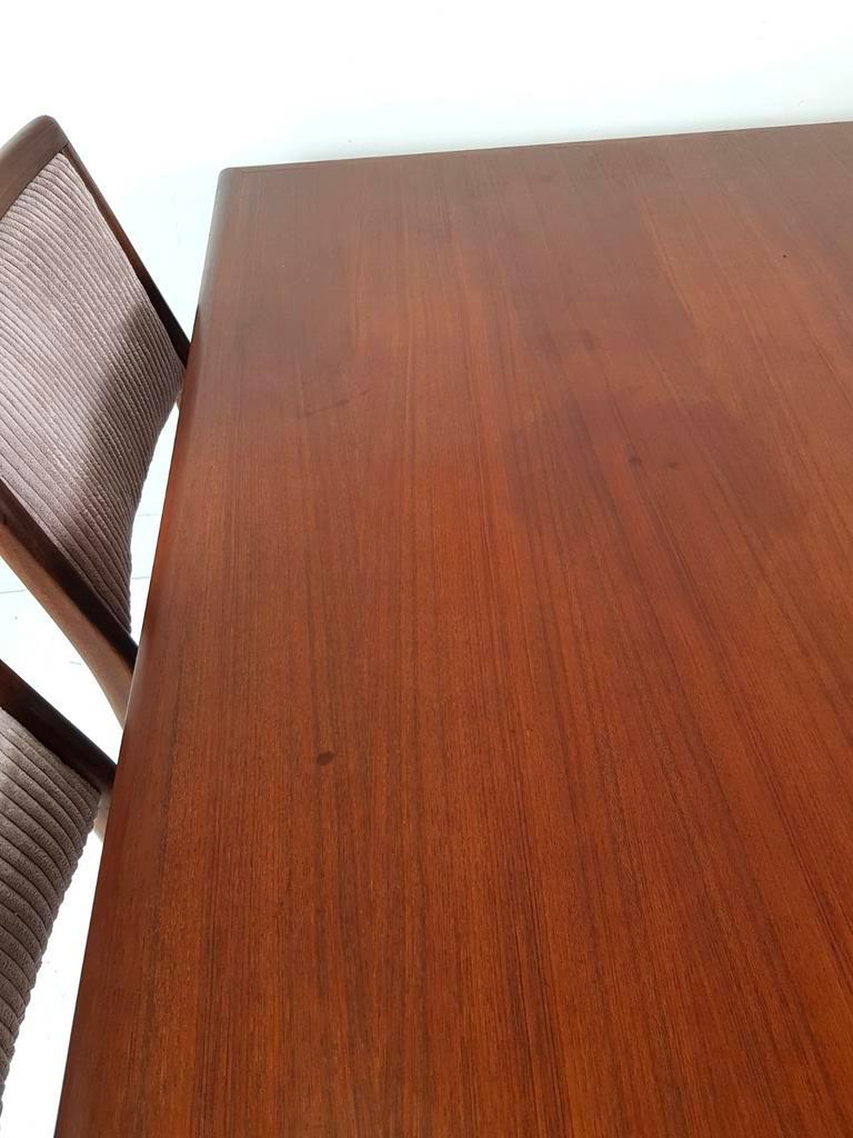 Vintage Teakhouten Uitschuifbare Eettafel | Tafel image 8