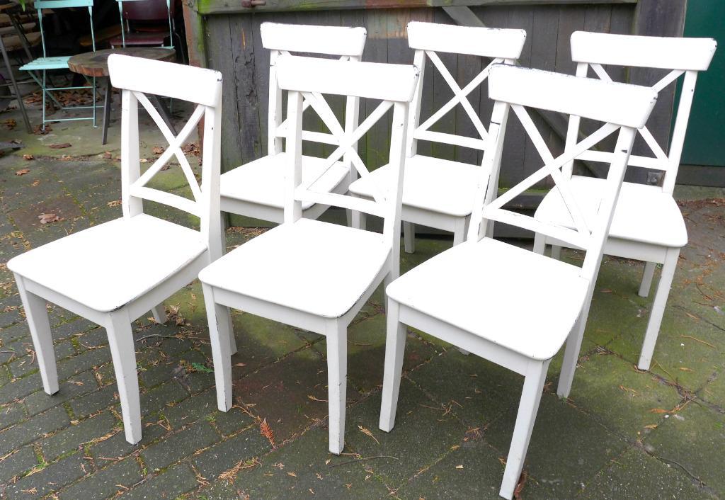 Mooi Set Van 4 Vintage Retro Formica Stoelen image 12