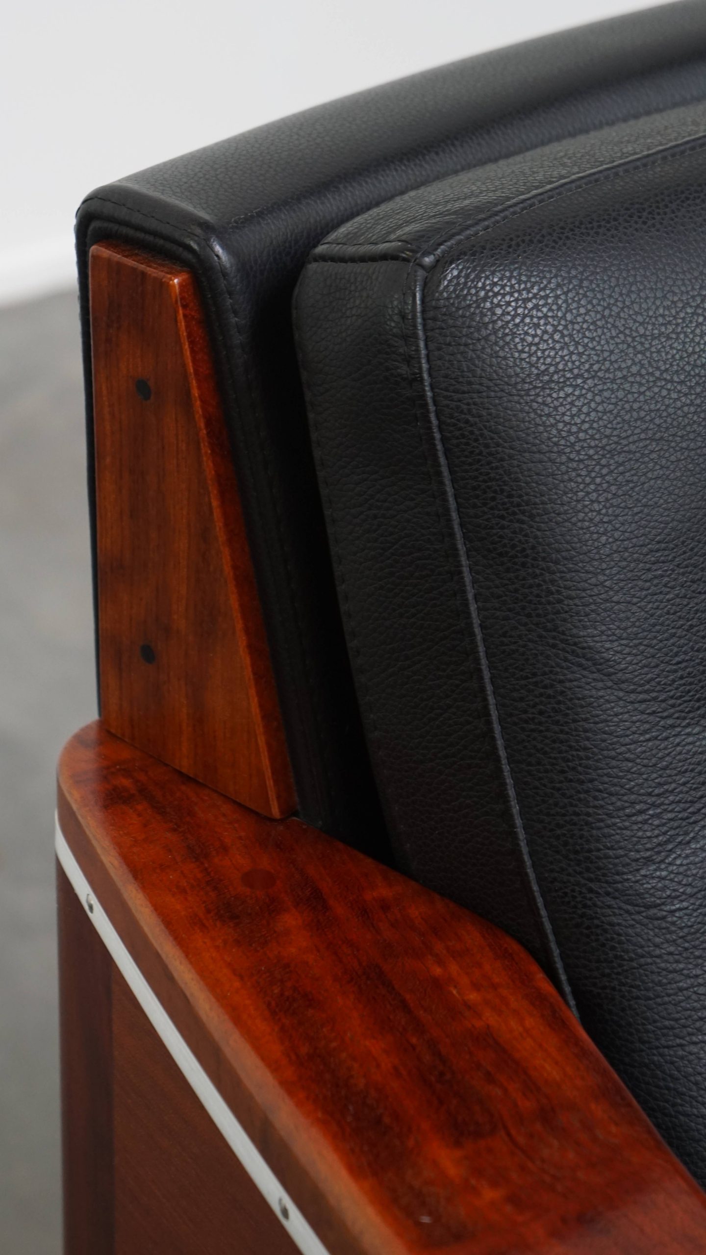 Luxe Art Deco Schuitema Design Fauteuil Model Frank Uit De Decoforma Serie Met Zwart Leer image 12