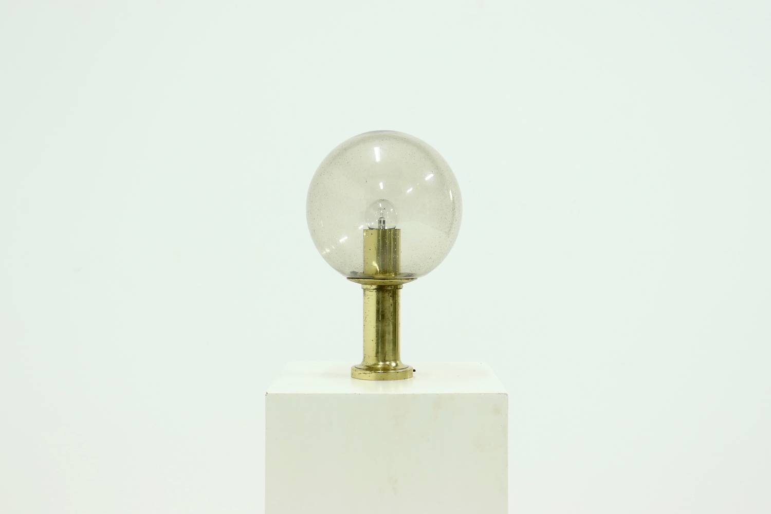 Textured Glass Ceiling Lamp By Glashütte Limburg Germany 1970s image 3