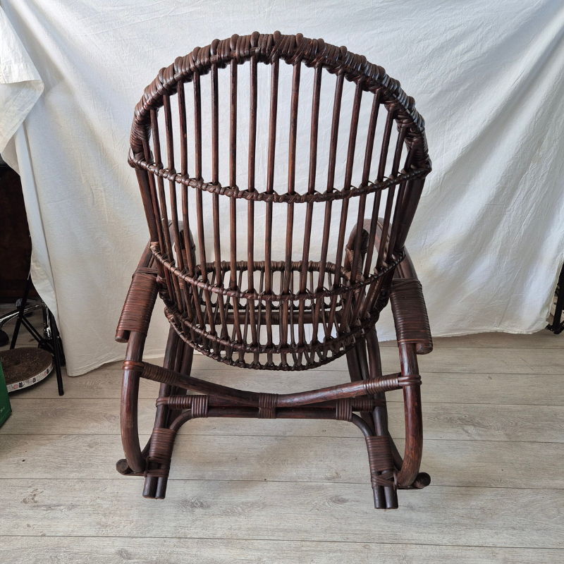 Rotan Vintage Schommelstoel image 5