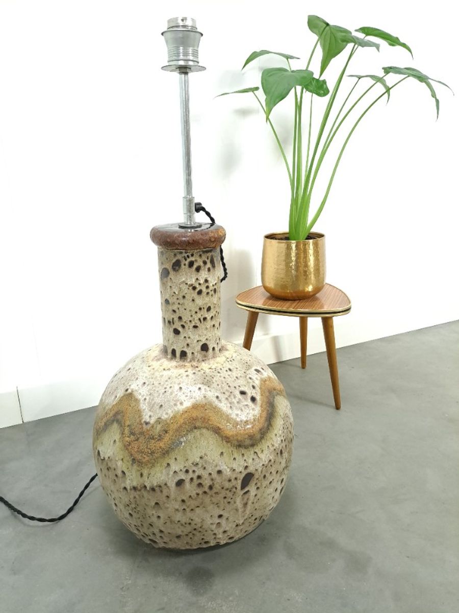 Oude Aardewerk Lampenvoet, Vloerlamp image 8