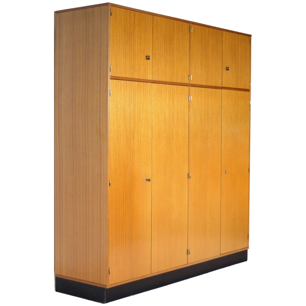 Grote Hoge Vintage Design Kledingkast In Teak, 1960s image 7