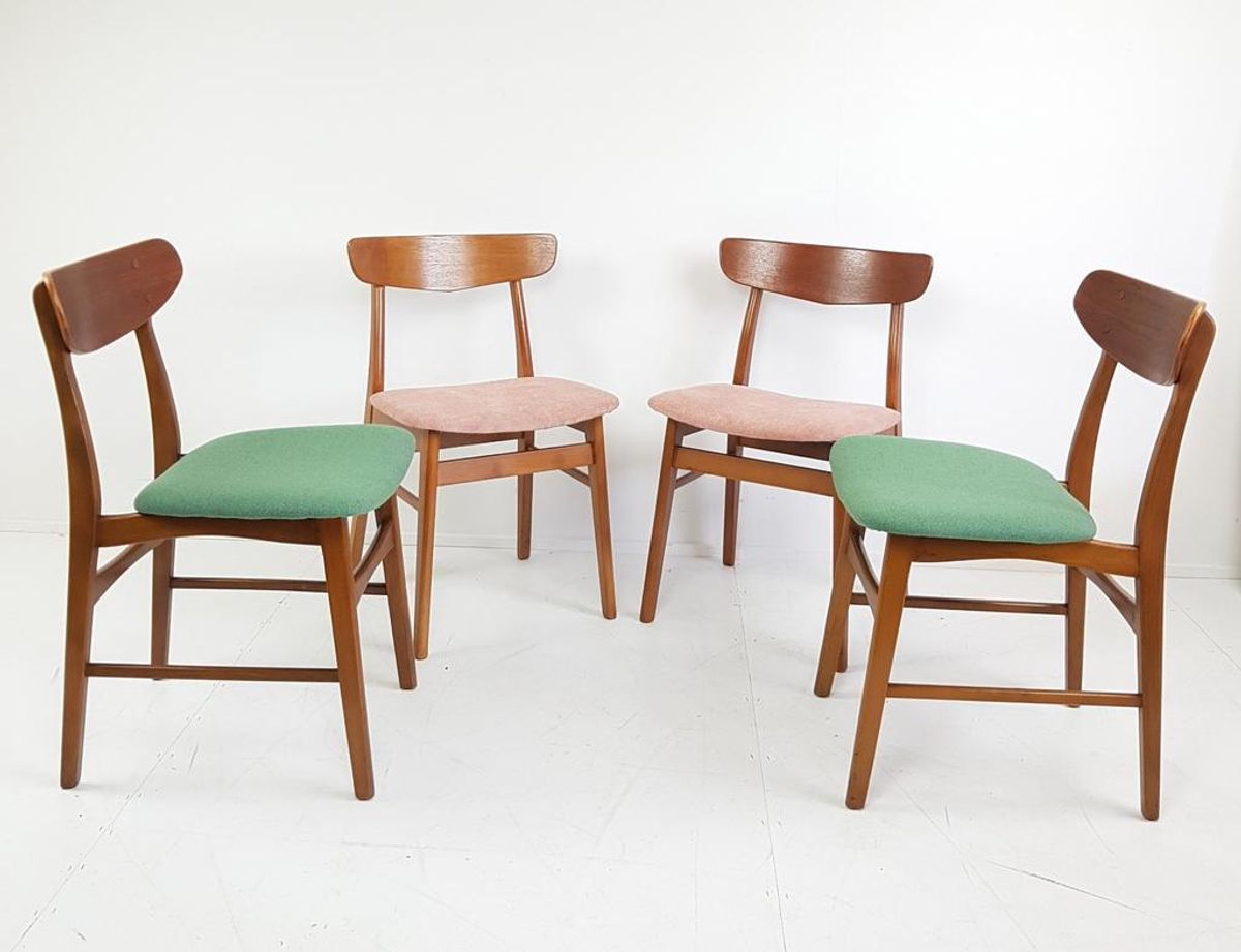 Vintage Farstrup Stoelen Nieuw Gestoffeerd Stof Naar Keuze image 10