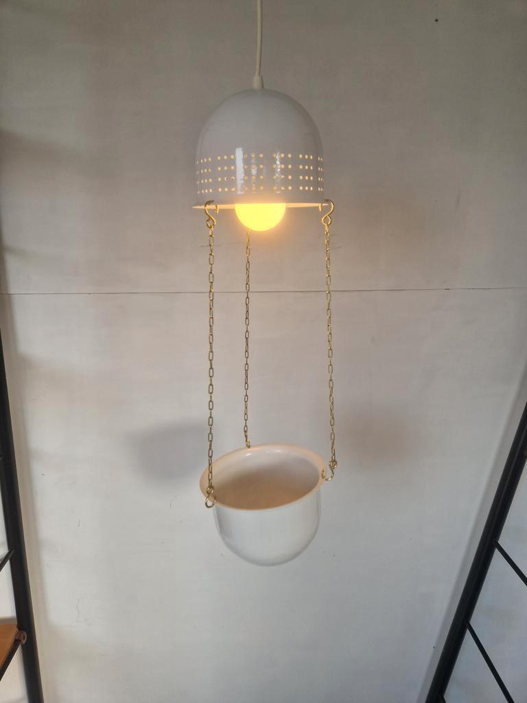 Vintage Woja Design Lamp Met Bloempot. image 5