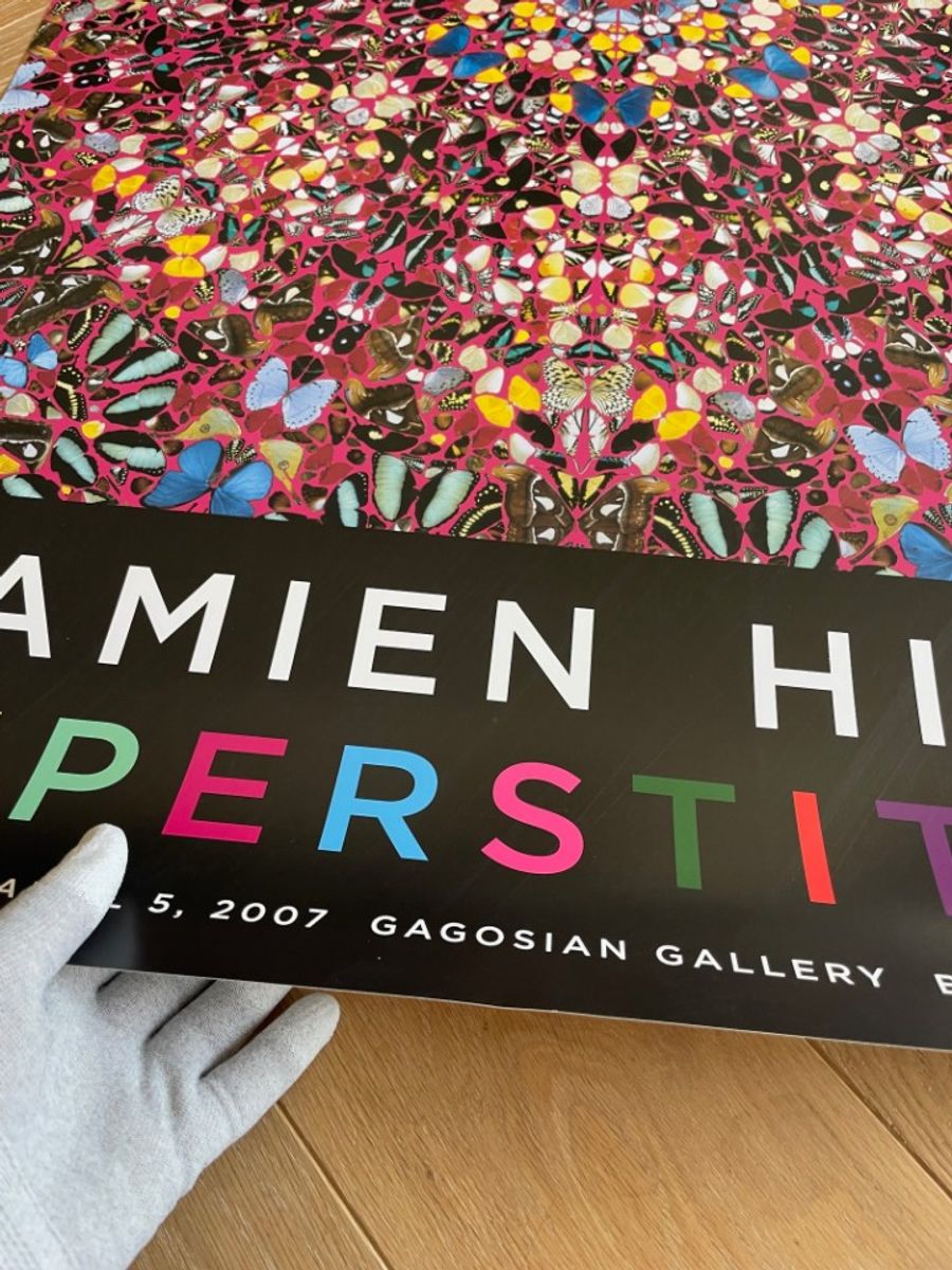 Damien Hirst, Superstition, Orginal Gallery Exhibition Poster, Printed In The New York image 5
