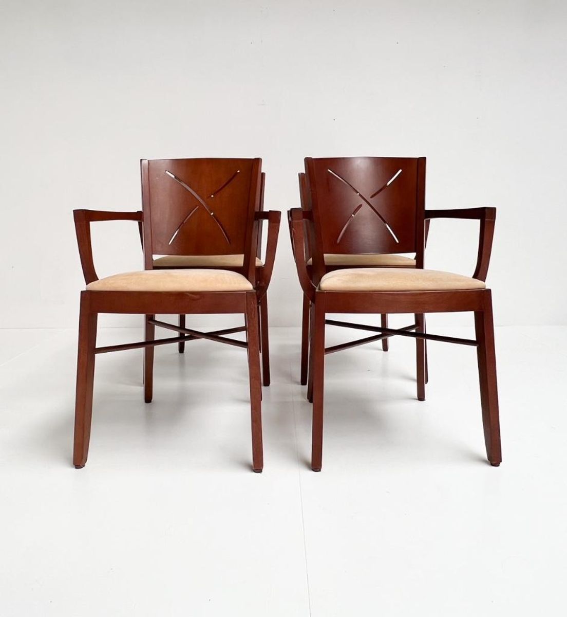 Elegante Set Van 4 Andreu World Eetkamerstoelen, 1960's image 3