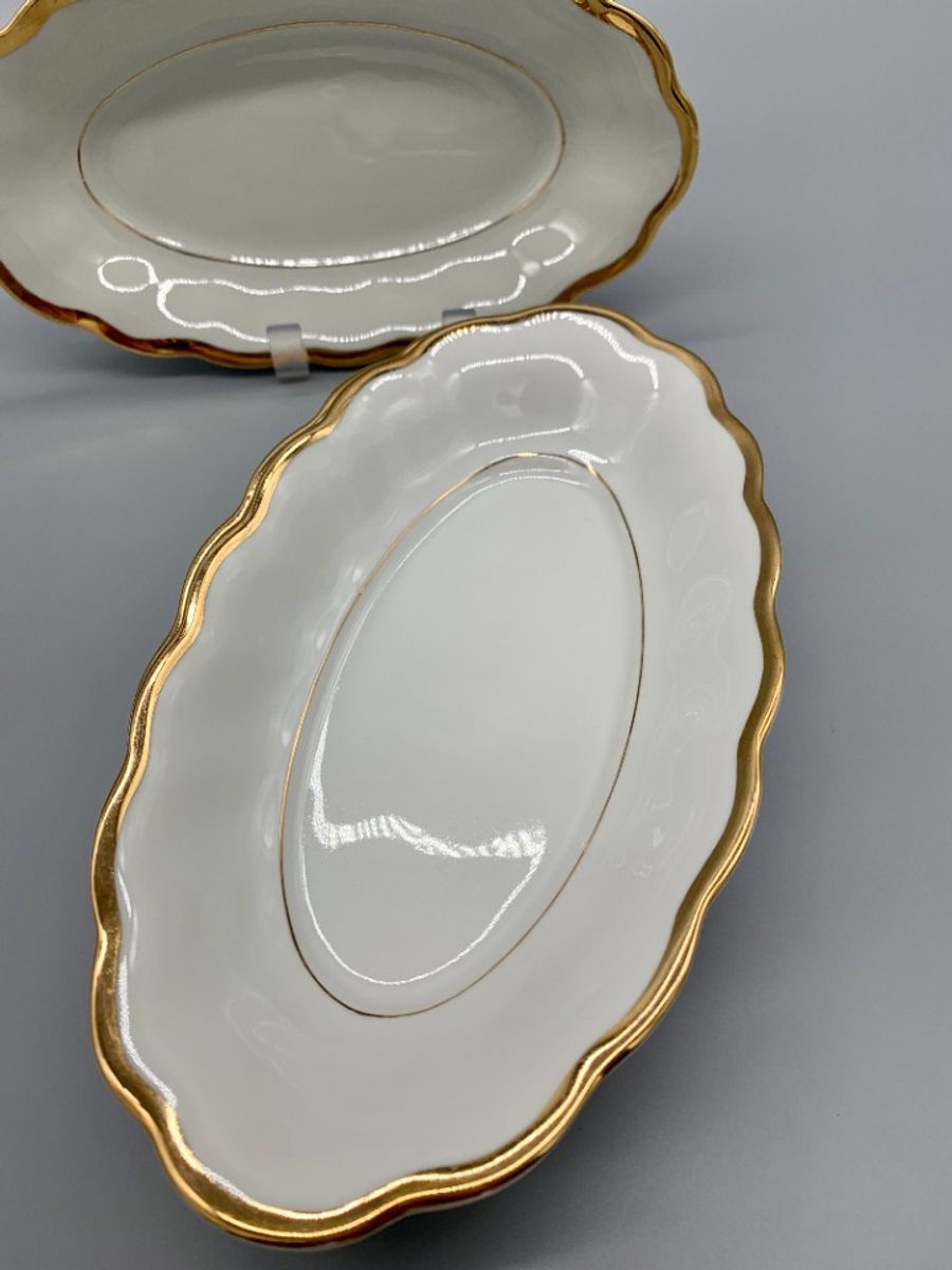 Koenigszelt Vintage Serveerschaaltje Roomwit/goud image 4