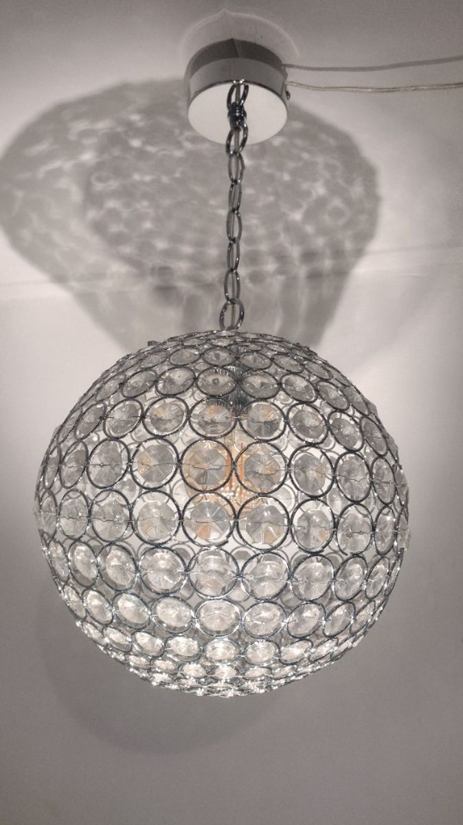 Vintage Hanglamp Met Kristal Glas image 16