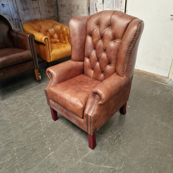 Chesterfield Gloucester Fauteuil – Sc-tan Leer image 3