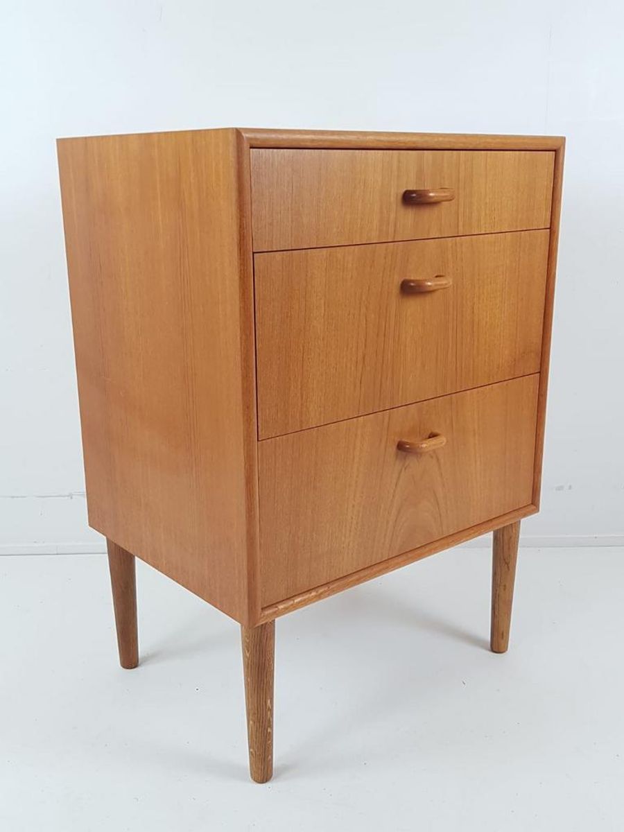 Vintage Deens Ladekastje Teak Nacht Kast image 8