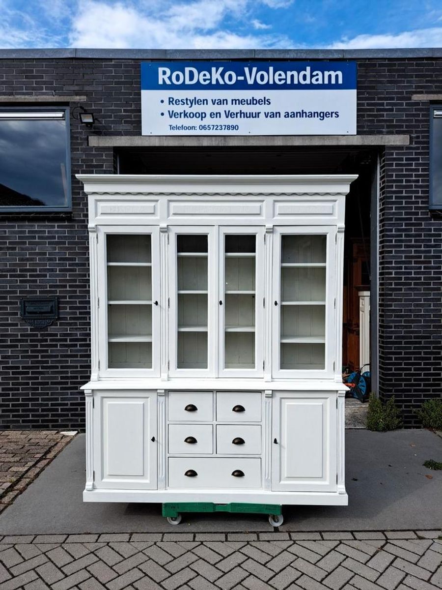 Witte Grenen Apothekerskast Herba Furmentum Pharma image 2