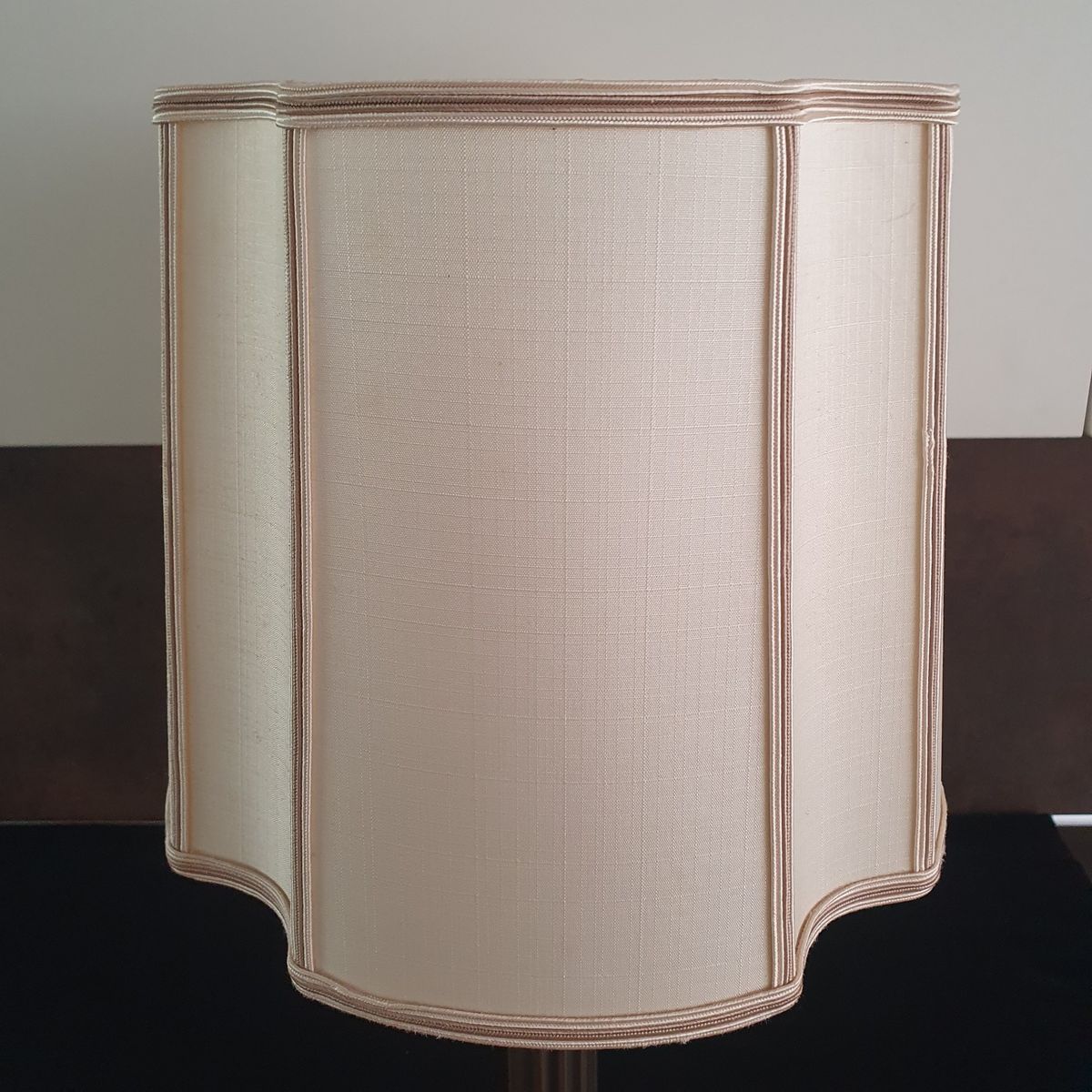 Vintage - Tafellamp - Kastlamp - Messing - Stoffen Kap - Herda image 11