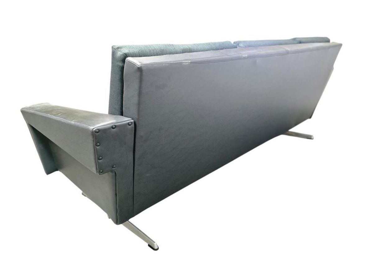Vintage Jaren 70 Zetel / Canapé / Couch Met Chromen Frame image 3
