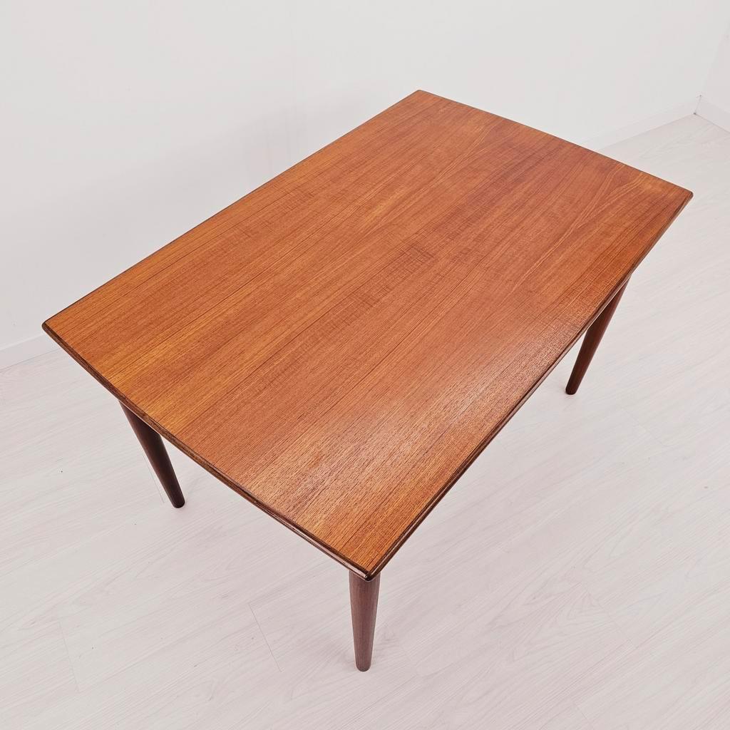 Vintage Deens Design Uitschuif Tafel | Teak Eettafel 1960'S image 13