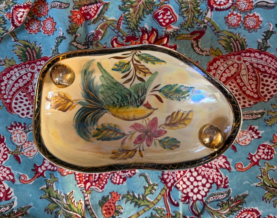 Vintage H. Bequet Quaregnon Design Porseleinen Schaal image 14