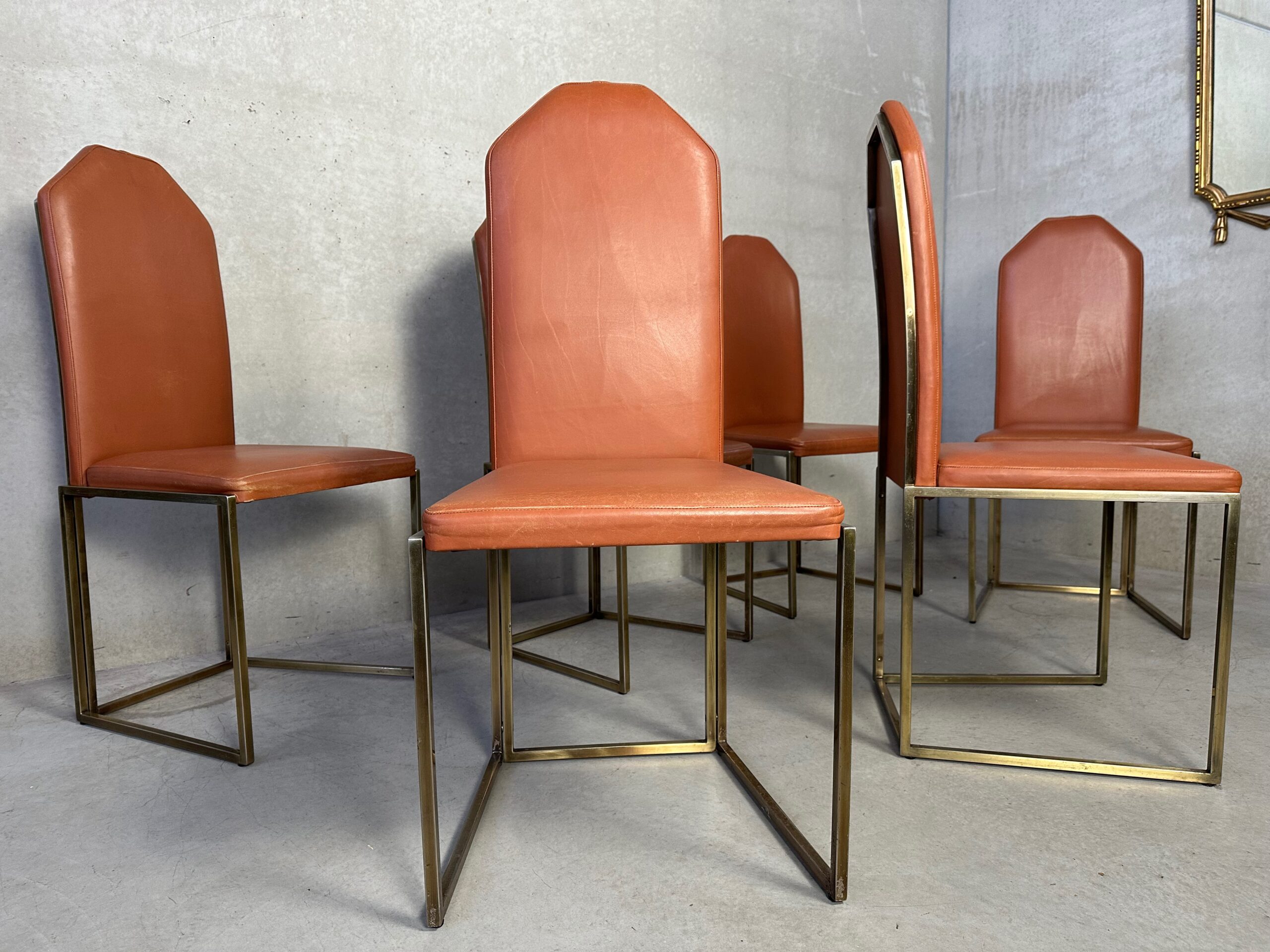 Vintage Design Regency Eettafel + 6 Stoelen – Belgochrom image 15