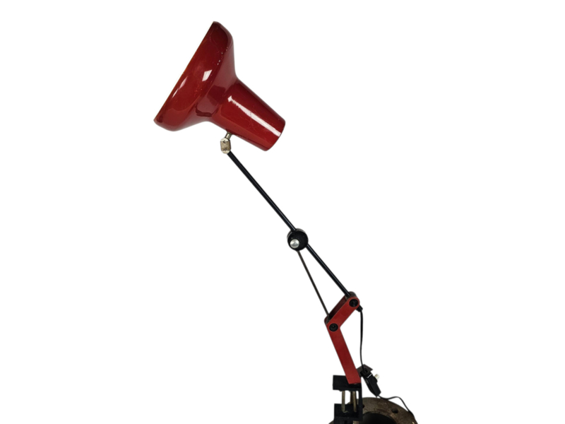 IKEA Design - Verstelbare Bureaulamp - Metaal - Tafelklem - 80's image 9