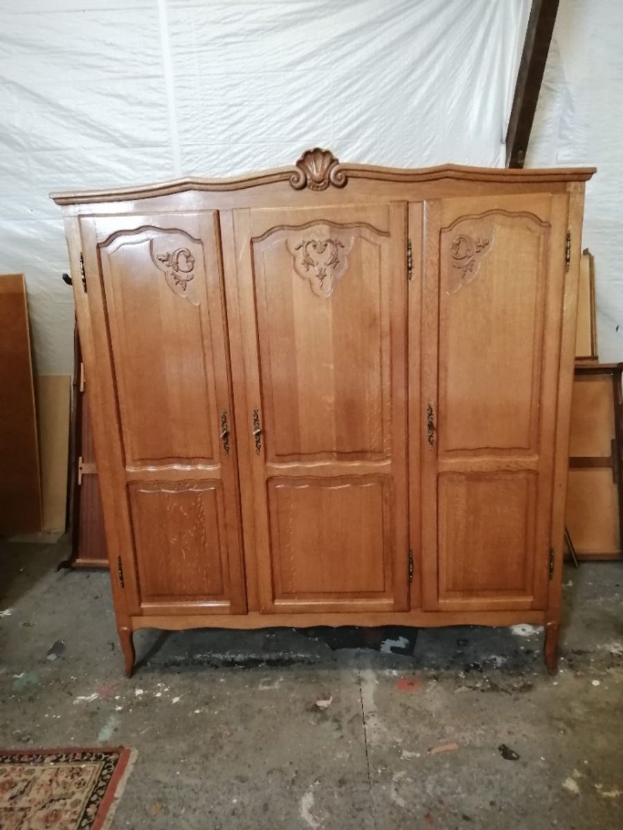 Kledingkast Vintage Kast Snijwerk image 7