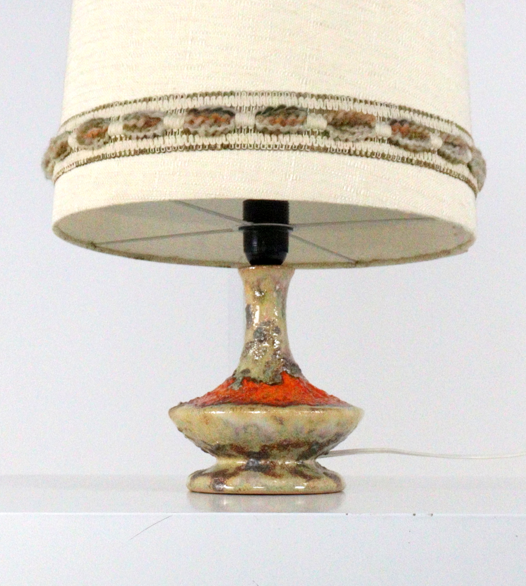 West Germany Tafellamp Keramiek Lamp Vintage image 11
