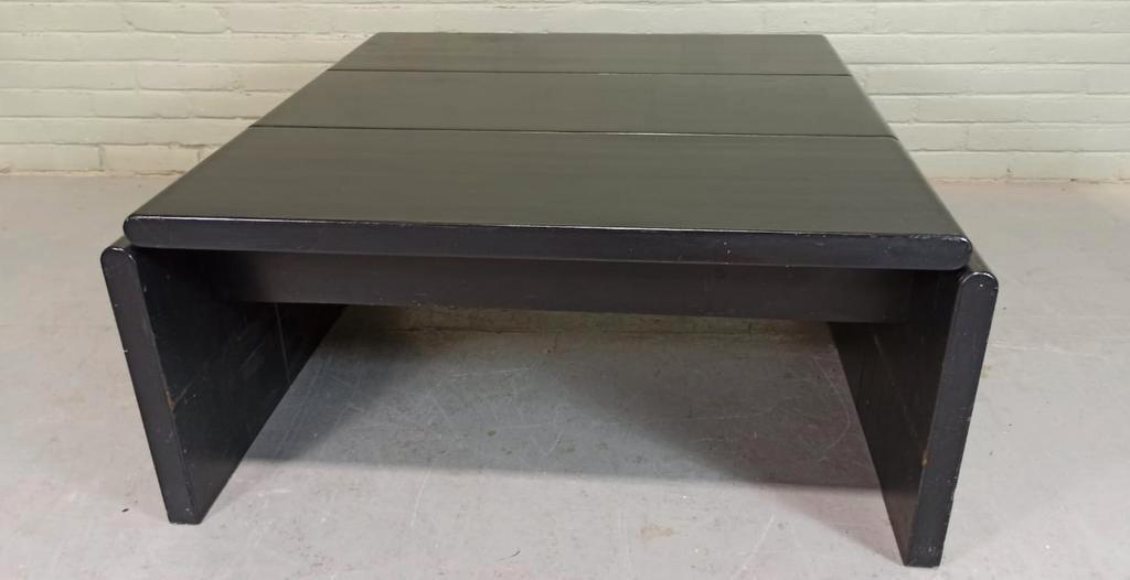 Vintage Leolux Houten Salontafel, Design Harry De Groot image 5