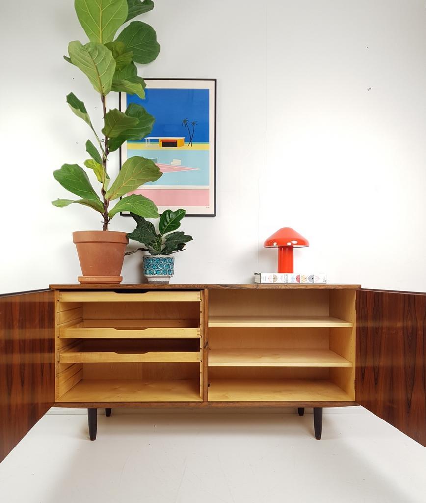 Vintage Deens Dressoir Palissander Hout Kast | Tv Kast image 11