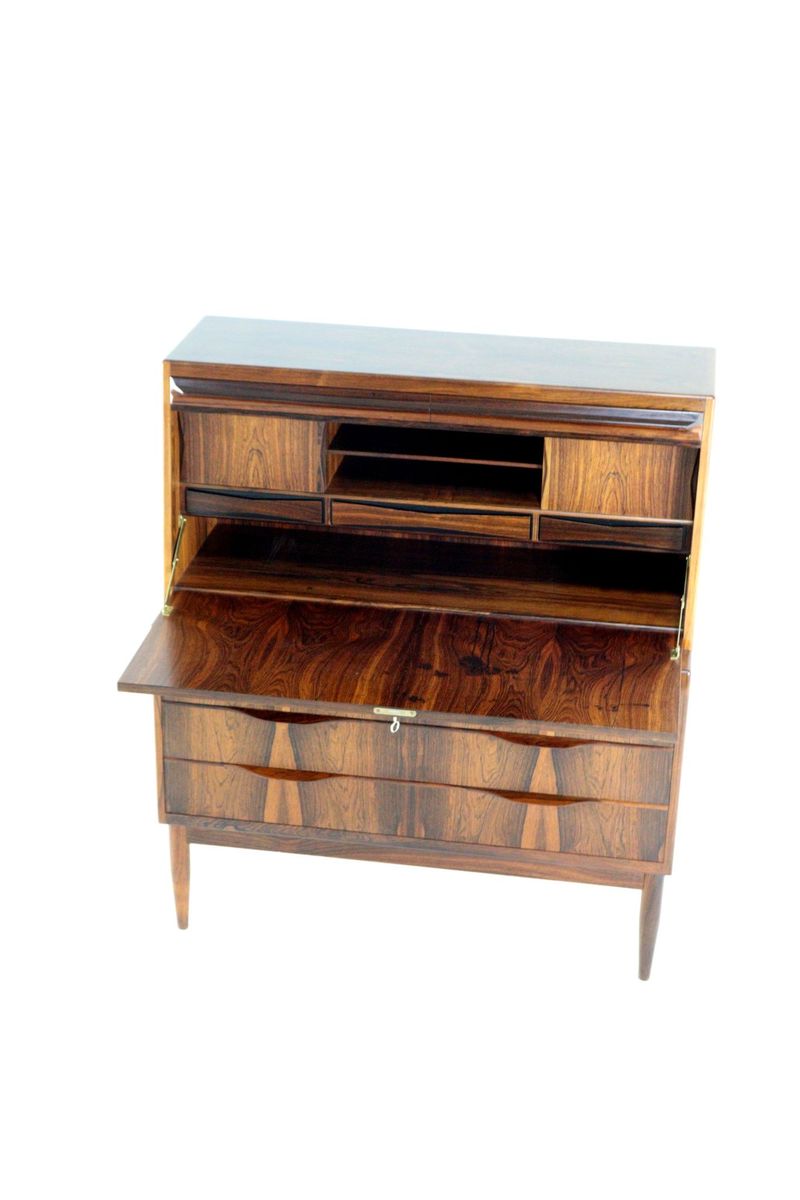 Erling Torvits Voor Klim Møbelfabrik Palissander Secretaire Bureau Kast Vintage Deens image 9