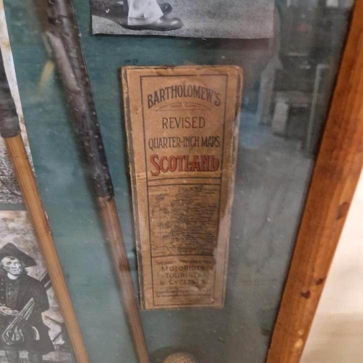 Vintage Vitrinekast Kijkkast Golf Golftas Sticks Vitrine image 5