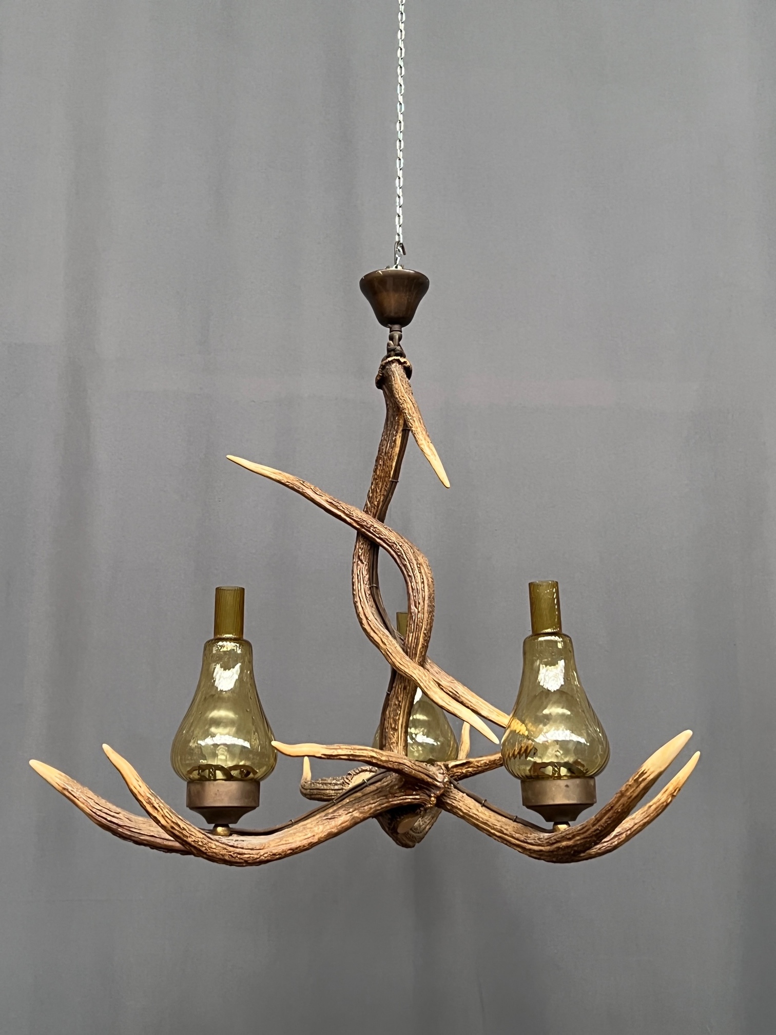 Kroonluchter In Jachtstijl Van Hertengewei. image 2