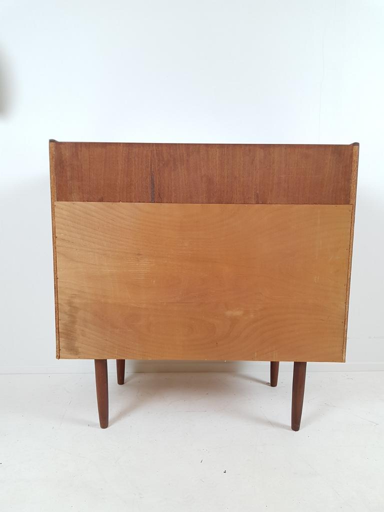 Vintage Secretaire | Kaptafel Teak Fineer Ladekast Spiegel image 10