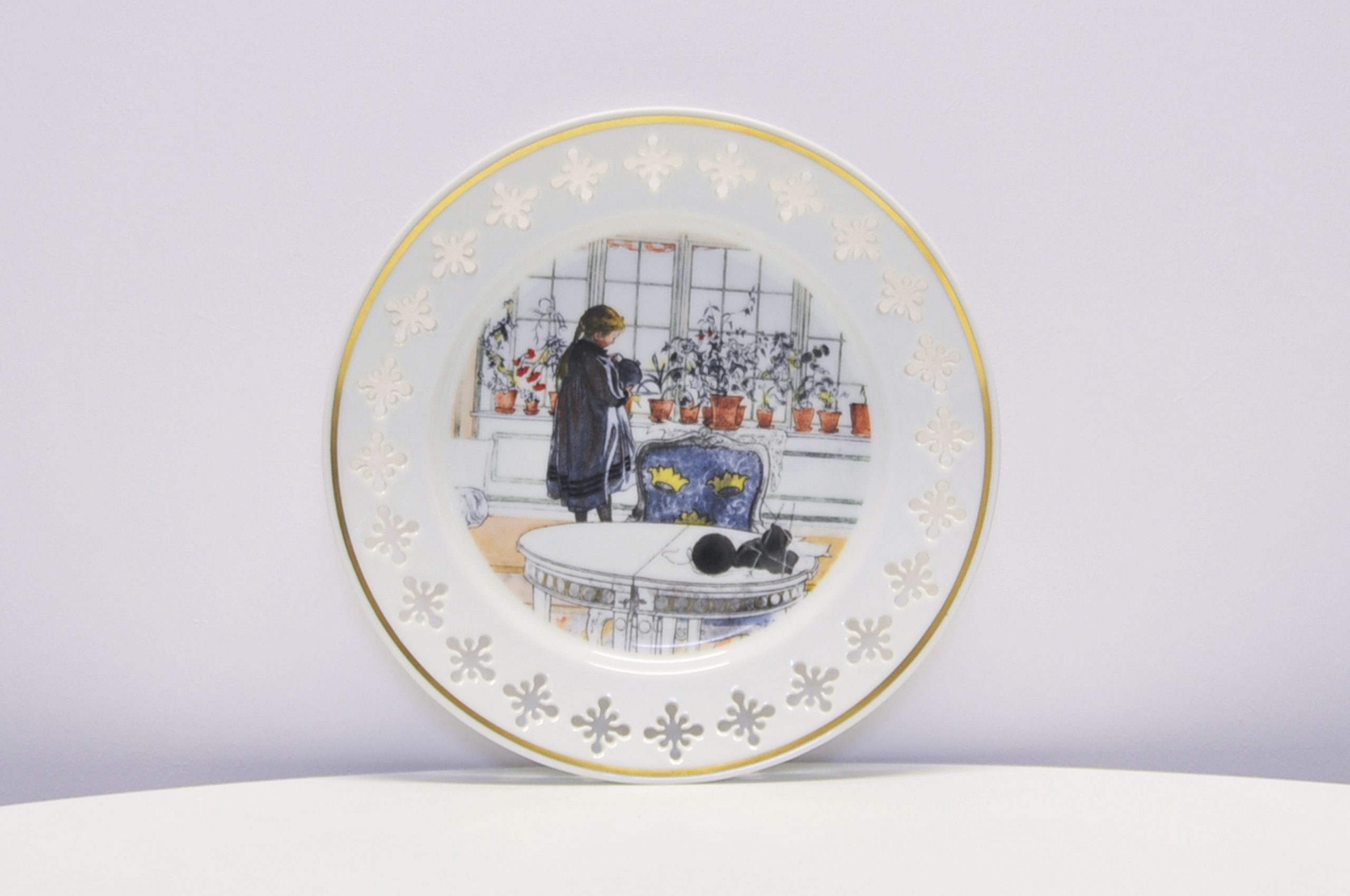 Carl Larsson Bing & Grondahl Wandbord Blomstervinduet image 3