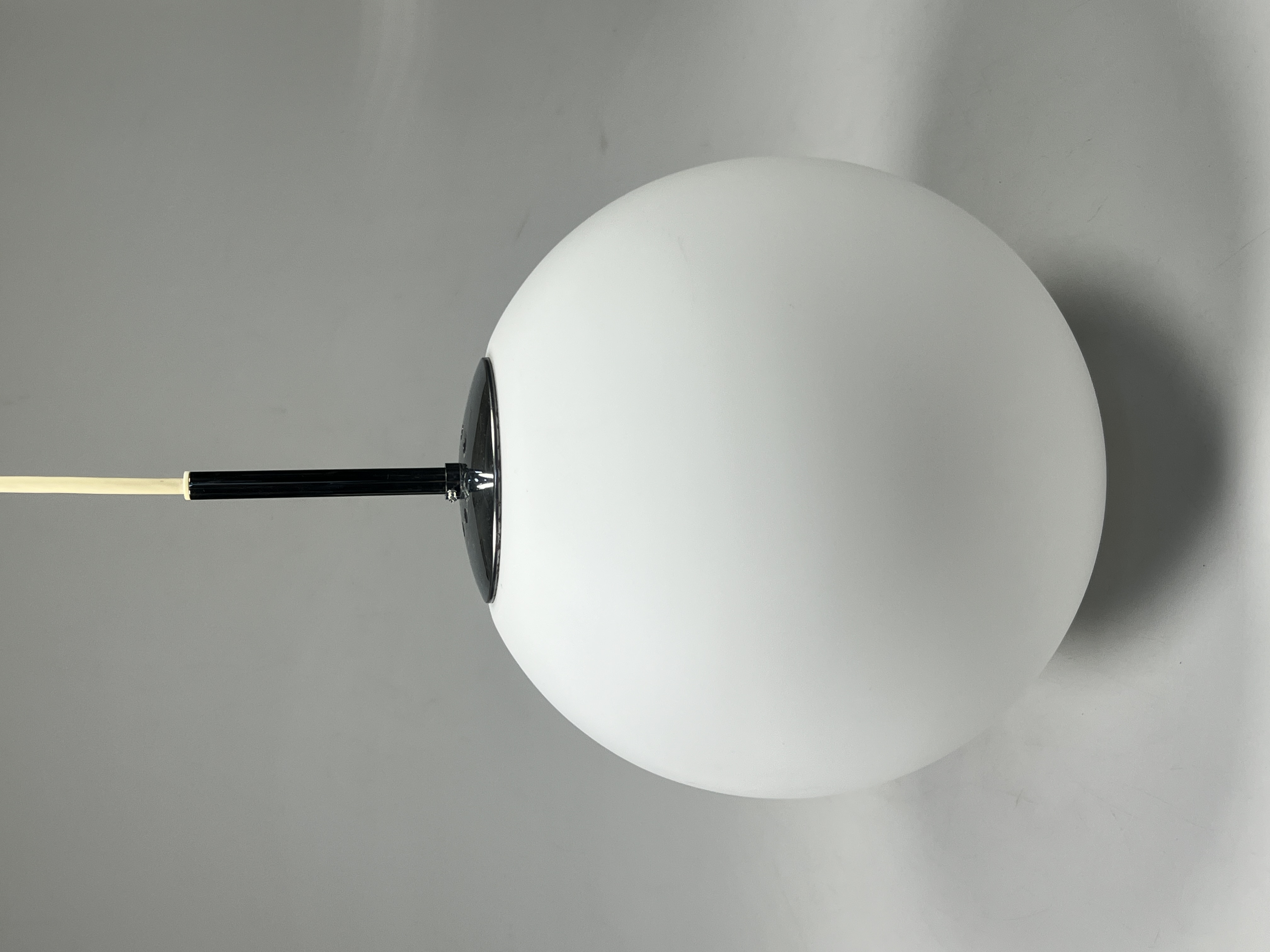 Vintage Glazen Bollamp / Hanglamp, Glashütte Limburg, Duitsland 1960's image 8