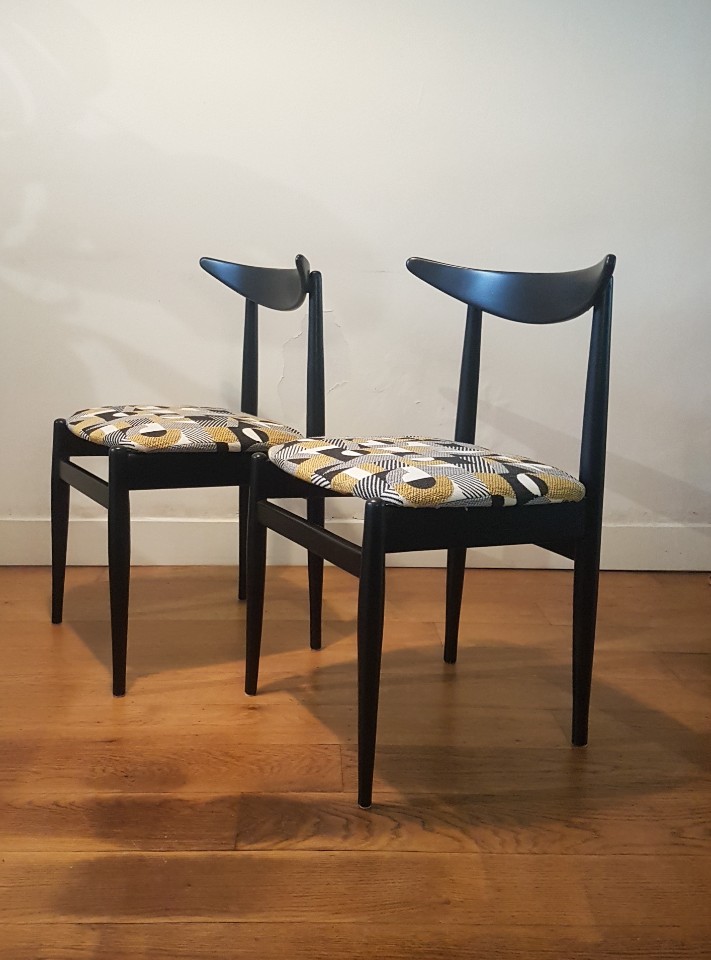 Set Van Twee Vintage Jaren '50 Stoelen image 3