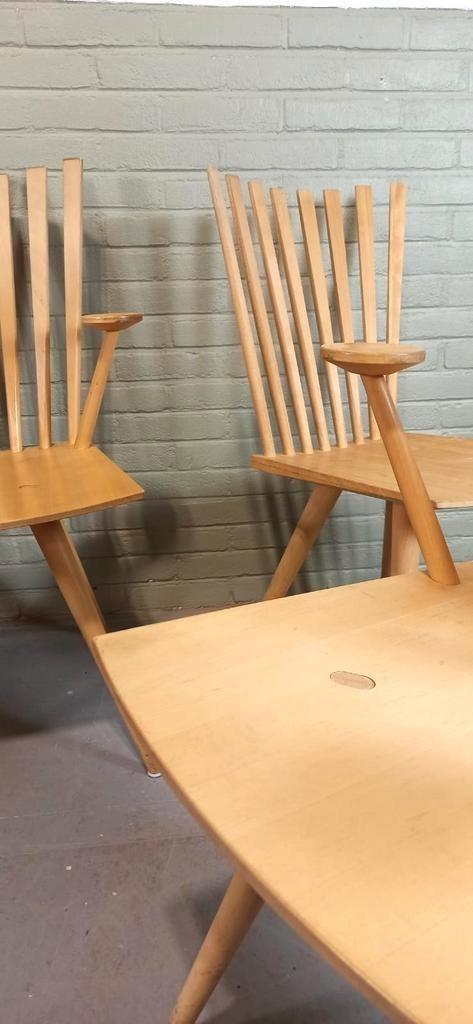 Set Van 5 Deens Design 'mikado' Stoelen, Kvist image 9