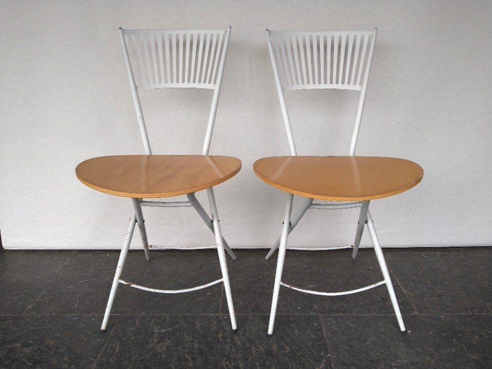 2x Vintage Folding Chairs From Fly Line (set) image 7