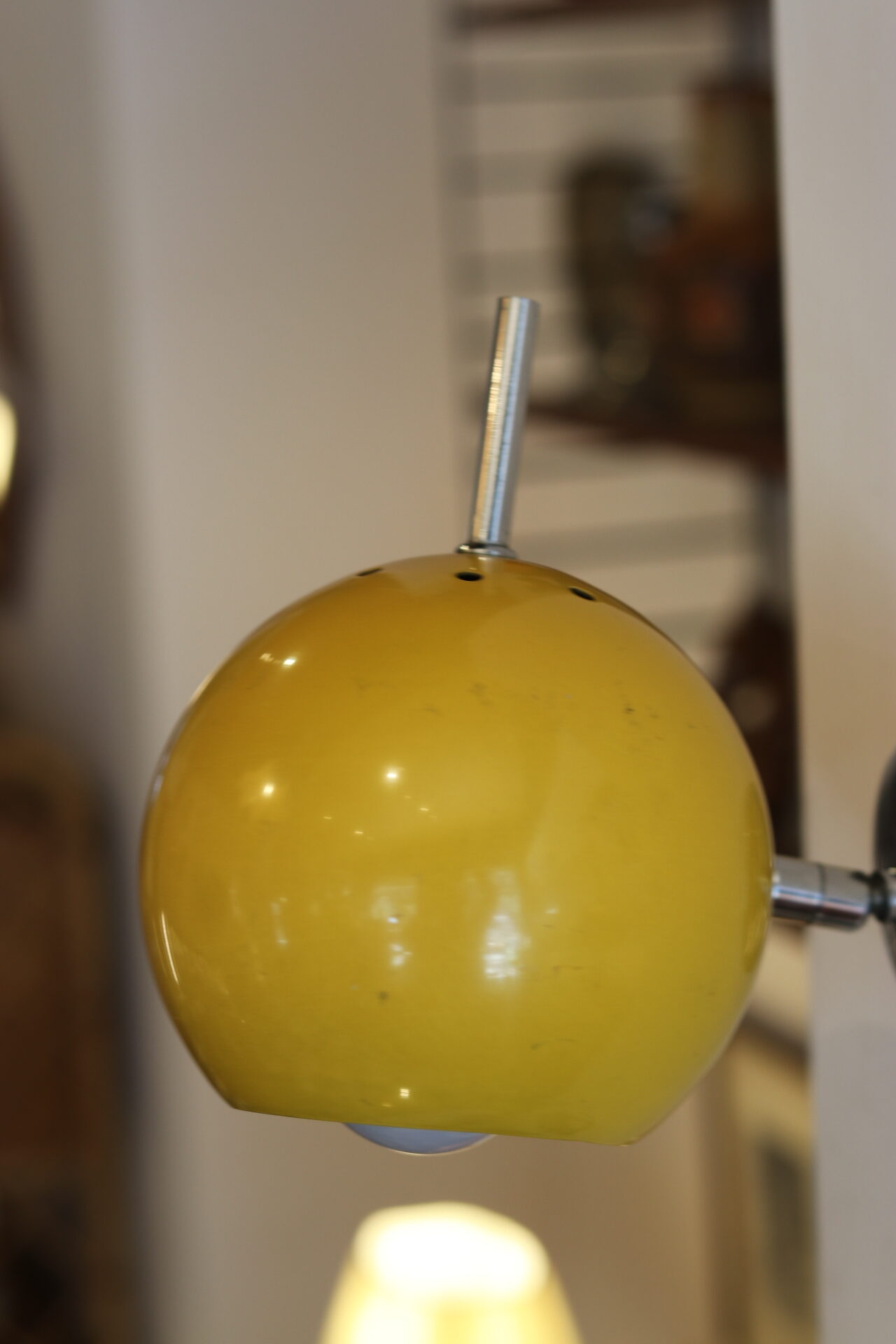 Tedelight Wandlamp, 1970 In Geel Gelakt Metaal image 3