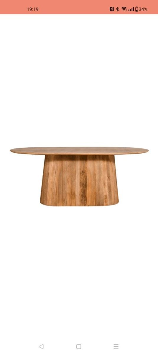 By fonQ Grand Eettafel Lichtbruin Mangohout image 5