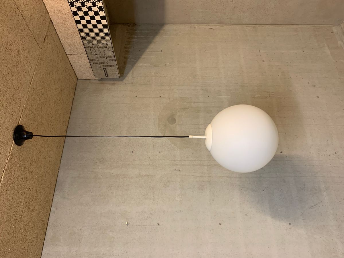 Grote Witte Bollamp, <<<brand>>>. 35 Cm Doorsnee. image 4